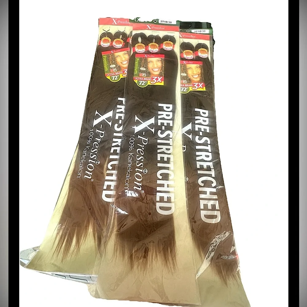 3 Packs‎ - Outre X-Pression 3X Pre-Stretched Ultra Braid 72